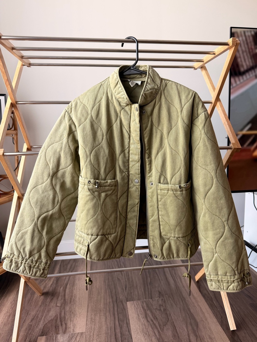 Joie Olive Green Quilted Jacket